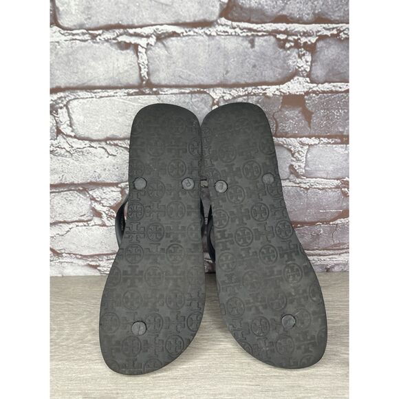 Tory Burch Animal Leopard Cheetah Print Black FlipFlops Sandals Women 9M US/40EU - Picture 6 of 16